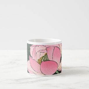 Vintage Japanese Pink Lotus Flower - Espresso Mug