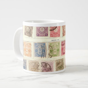 Vintage Japanese Postage Large Coffee Mug