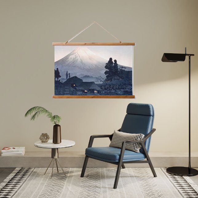 Vintage Japanese Print of Mount Fuji Hanging Tapestry (Creator Uploaded)