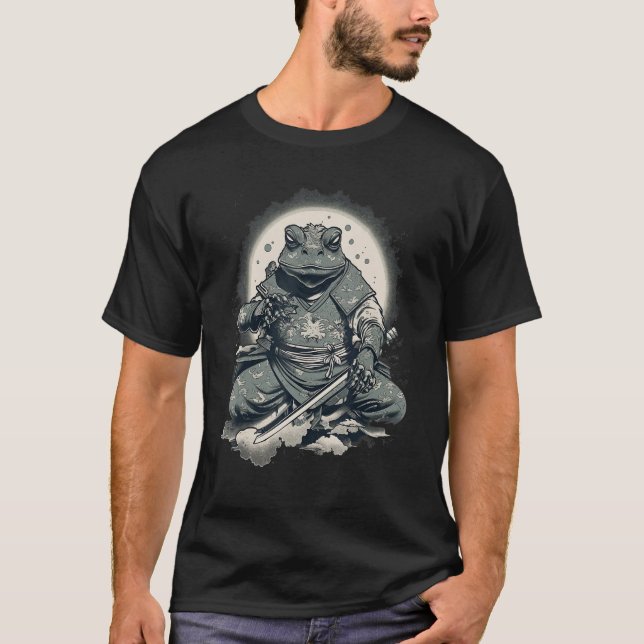 Vintage Japanese Samurai Frog T-Shirt (Front)
