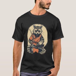 Vintage Japanese Samurai Racoon T-Shirt