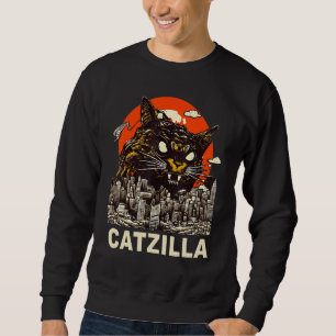 Vintage Japanese Sunset Catzilla Sweatshirt
