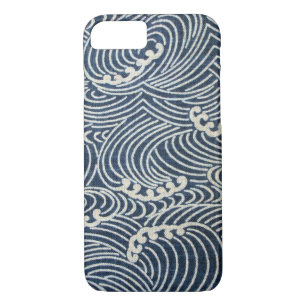 Vintage Japanese Textile, Wave Pattern Case-Mate iPhone Case