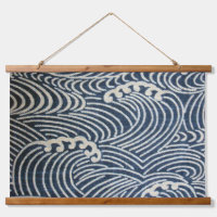 Vintage Japanese Textile, Wave Pattern