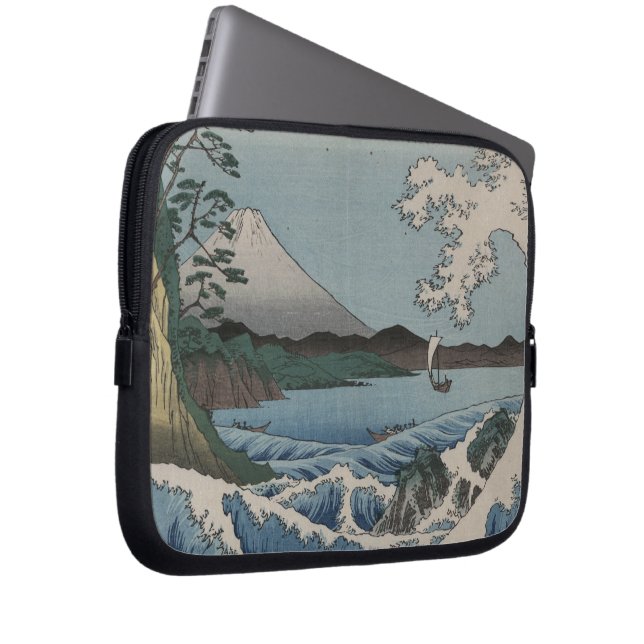 Vintage Japanese The Sea of Satta Laptop Sleeve (Front Right)