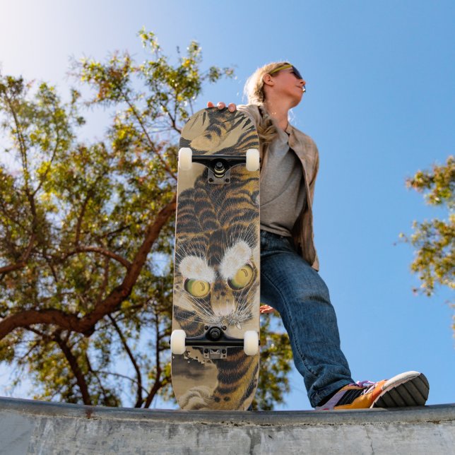 Vintage Japanese Tiger Art Skateboard Deck (Outdoor 1)