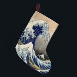 vintage japanese ukiyo e art the great wave small christmas stocking<br><div class="desc">vintage japanese ukiyo e art the great wave home accessories.   japanese ukiyo e home decorations.</div>