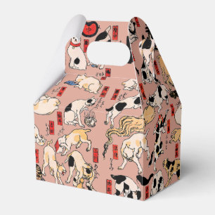 Vintage Japanese Ukiyo-e Cat Pattern: Kuniyoshi Favour Box