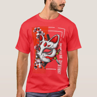 Vintage Japanese Urban Style Retro Masked Fo Oni M T-Shirt