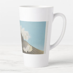 Vintage Japanese Volcano Landscape Art Coffee Mug