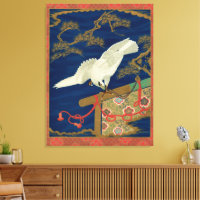Vintage Japanese White Hawk Art G.A. Audsley