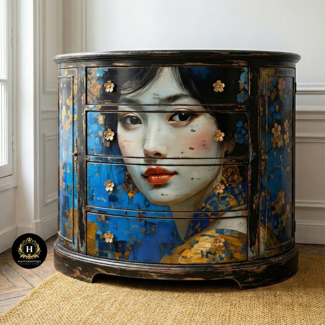 Vintage Japanese Woman Decoupage  Tissue Paper (Creator Uploaded)