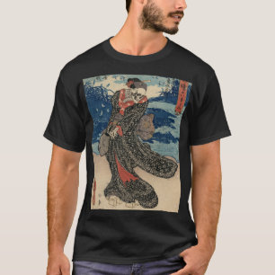 Vintage Japanese Yokai Geisha Girl Demon Hannya Yu T-Shirt