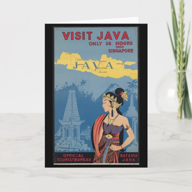 Vintage Java Indonesia Card (Front)