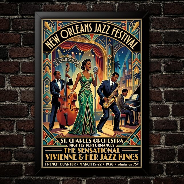 Vintage Jazz 1930s Art Poster (Creator Uploaded)
