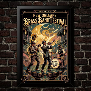 Vintage Jazz 1930s Art Poster
