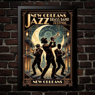 Vintage Jazz 1930s Art Poster