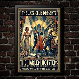 Vintage Jazz 1930s Art Poster