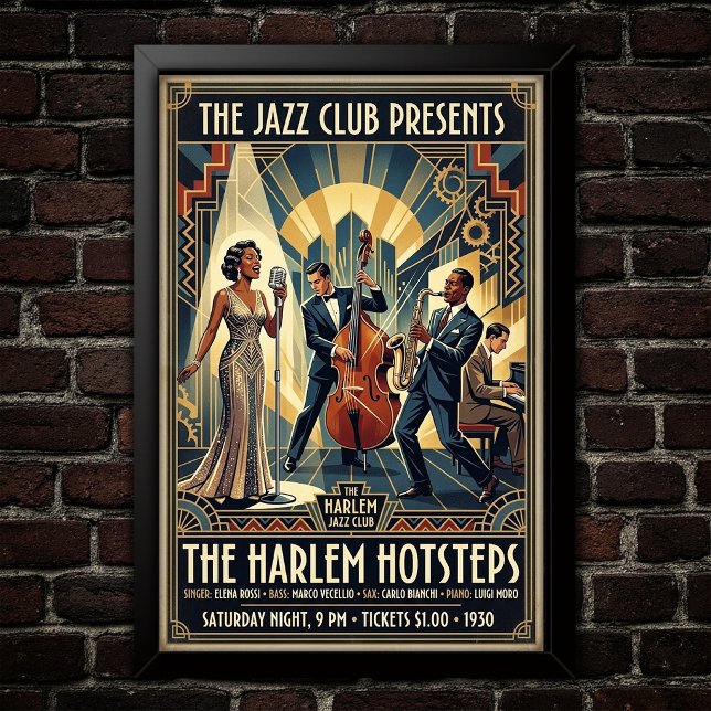 Vintage Jazz 1930s Art Poster (Creator Uploaded)