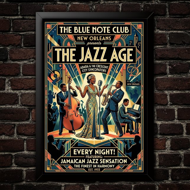 Vintage Jazz 1930s Art Poster (Creator Uploaded)