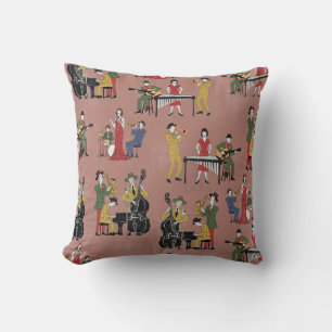 Vintage Jazz Band Cushion