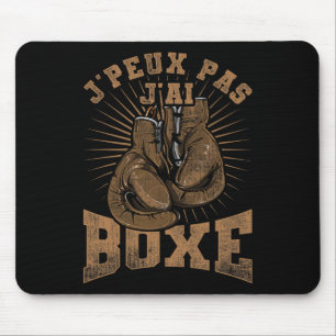 Vintage Je Peux Pas J'ai Boxing Boxing For Boxers Mouse Pad