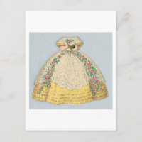 Vintage Jenny Lind Paper Doll Postcard