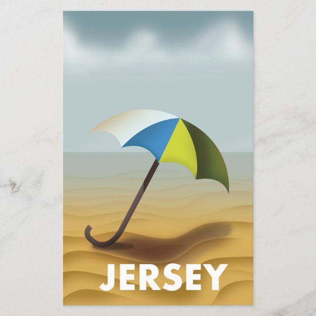 Vintage Jersey travel poster. Flyer (Front)