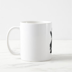 Vintage Jesus Carrying Cross Christian Vector Art Coffee Mug