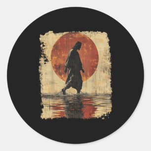 Vintage Jesus Christ Clothing Classic Round Sticker