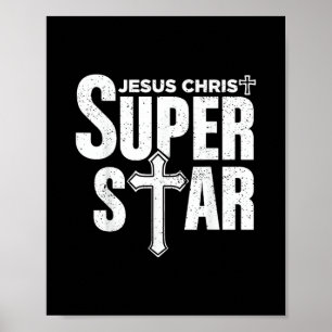 Vintage Jesus Christian Design Jesus Christ Super Poster