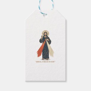 Vintage Jesus I Trust in You Religious Vector Desi Gift Tags