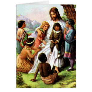 Vintage Jesus Loves All the Children Card