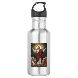 Vintage Jesus Radiant Glory Christian Engraving De 532 Ml Water Bottle