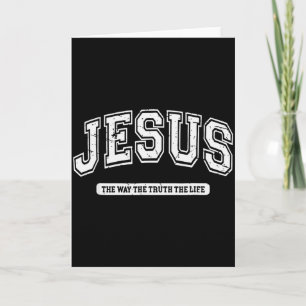 Vintage Jesus The Way The Truth The Life Design  Card