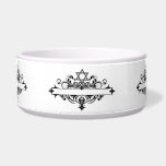 Vintage Jewish Header<br><div class="desc">Vintage Jewish header pet bowl.</div>