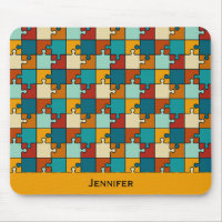 Vintage Jigsaw Puzzle Pieces Pattern Name