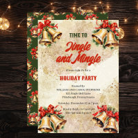 Vintage Jingle and Mingle Bells Christmas Party