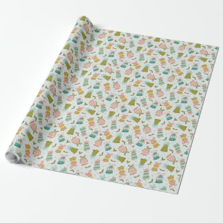 Vintage Jingle Jangle Retro Christmas Gift Wrap