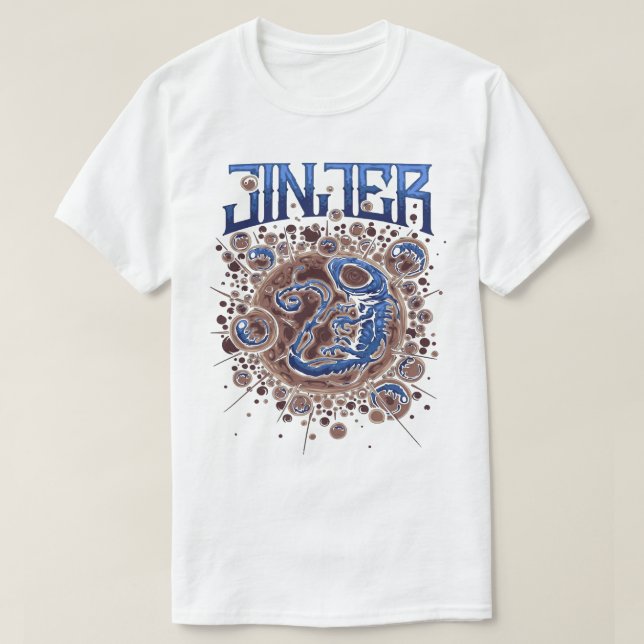 Vintage Jinjer Cemity Logo And Movie T-Shirt (Design Front)