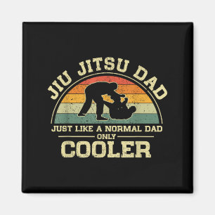 Vintage Jiu Jitsu Dad Like A Normal Dad Only Magnet