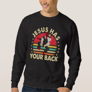 vintage jiu jitsu jesus has your back christian bo sweatshirt