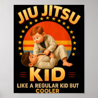 Vintage Jiu Jitsu Kid Brazilian BJJ Martial Arts