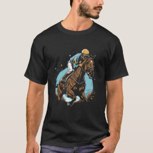 Vintage Jockey and Horse Racing Derby Retro T-Shirt