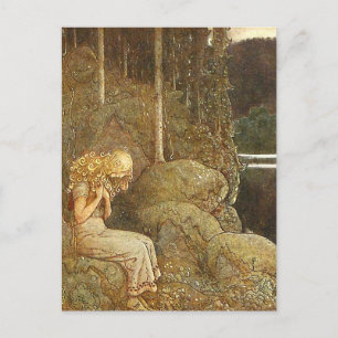 Vintage John Bauer Fantasy / Fairy Tale Art Postcard