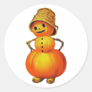 Vintage Jolly Pumpkin Sticker