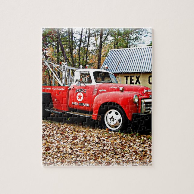 Vintage Jones Tow Truck Jigsaw Puzzle (Vertical)