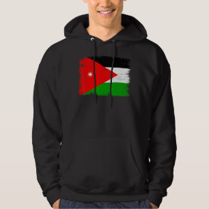 Vintage Jordan Flag Jordanian Independence Day Hoodie