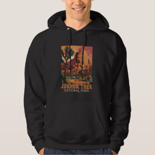 Vintage Joshua Tree National Park Retro Outdoor Ca Hoodie