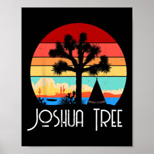 Vintage Joshua Tree National Park Retro Outdoor Ca Poster
